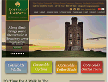 Tablet Screenshot of cotswoldjourneys.com